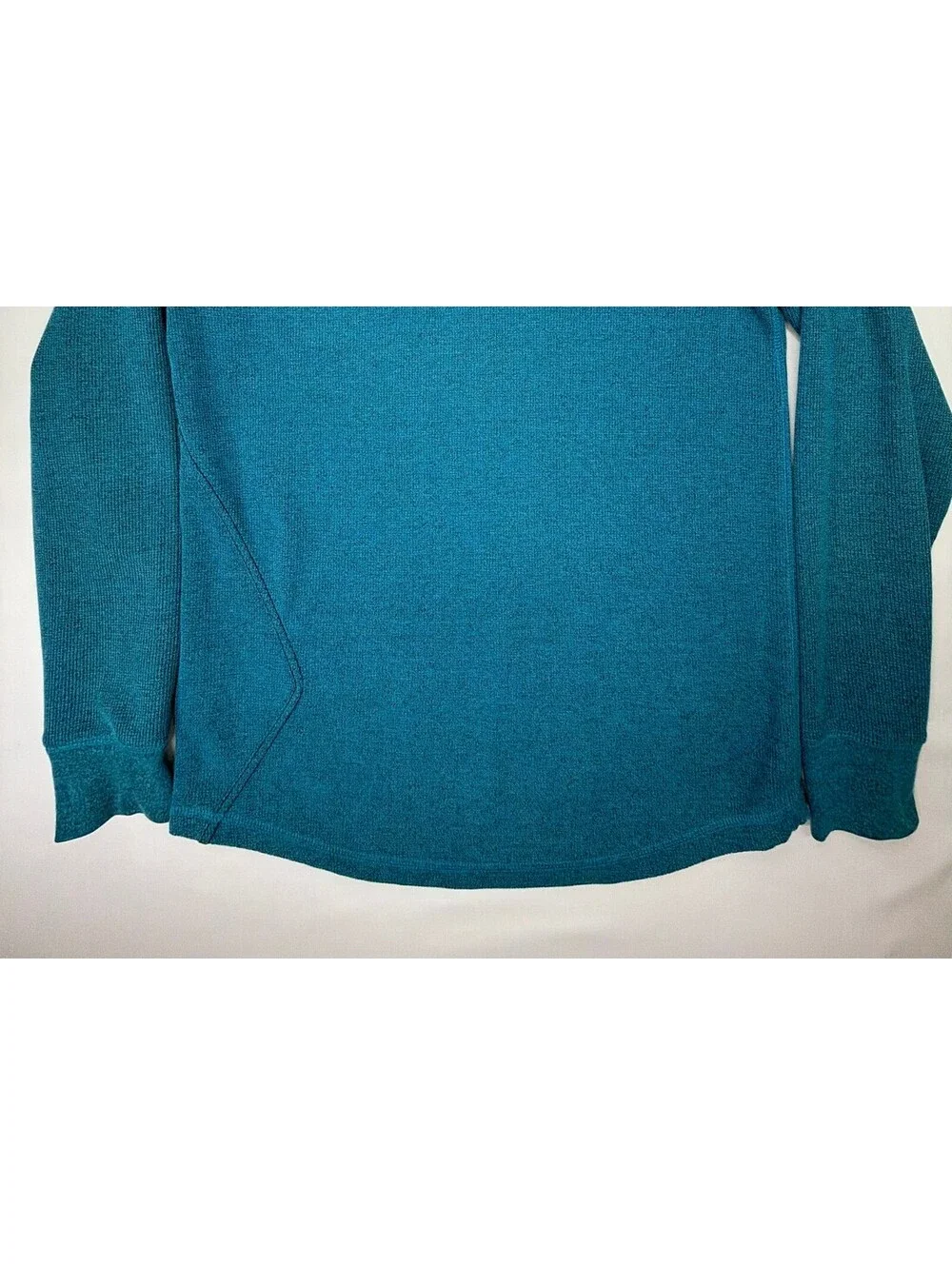 Volcom Men's Sweater Encore Marled Thermal Crew Neck Pullover Size Large Blue